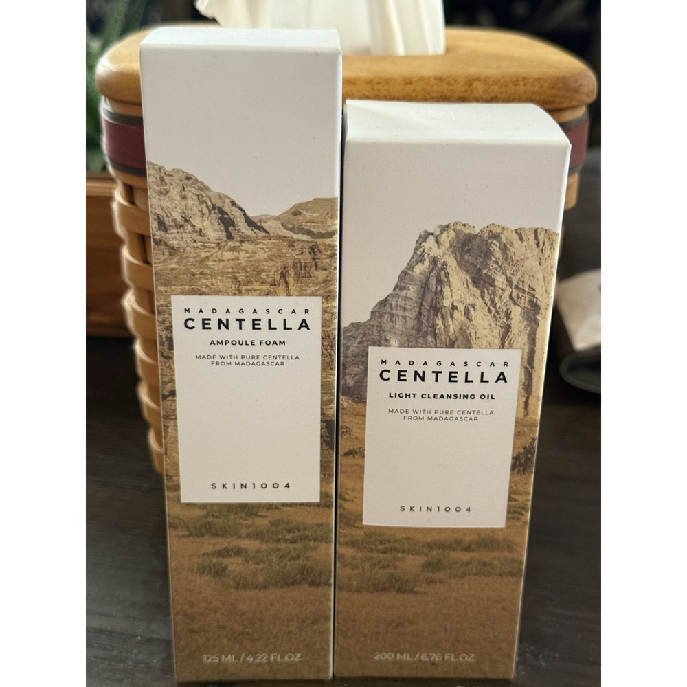 SKIN1004 Madagascar Centella, Double Cleansing Duo | Cleansing Oil+ Ampoule Foam